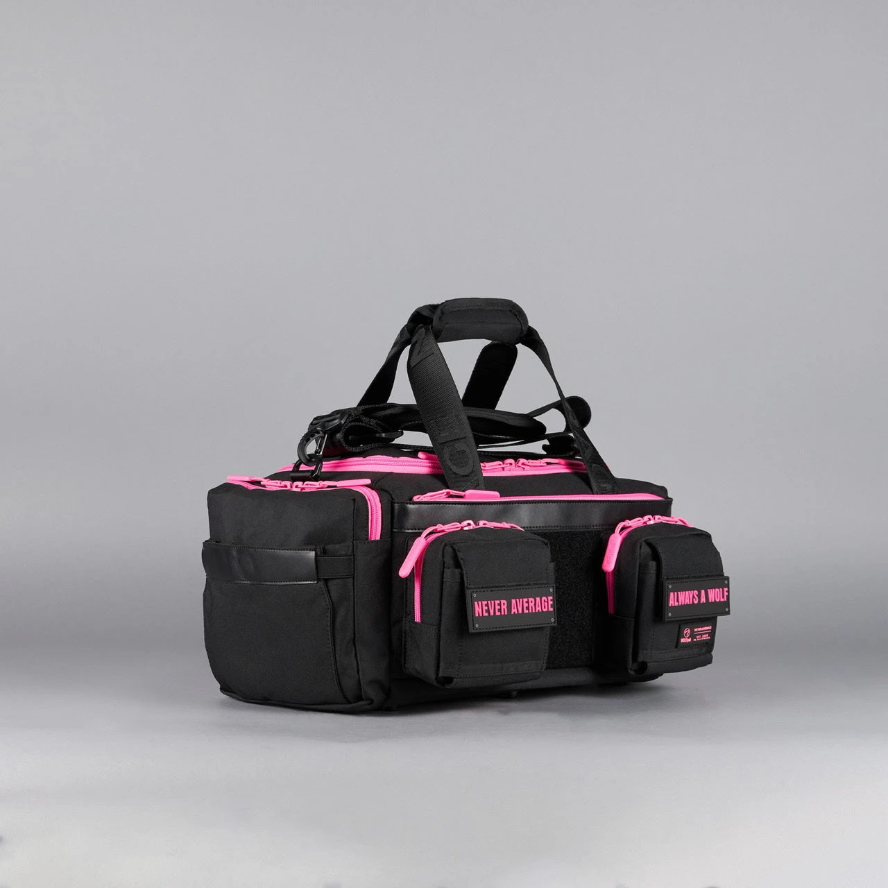 20L Mini Duffle Bag Black Neon Pink 8 20L Mini Duffle Bag Black Neon Pink - Image 6