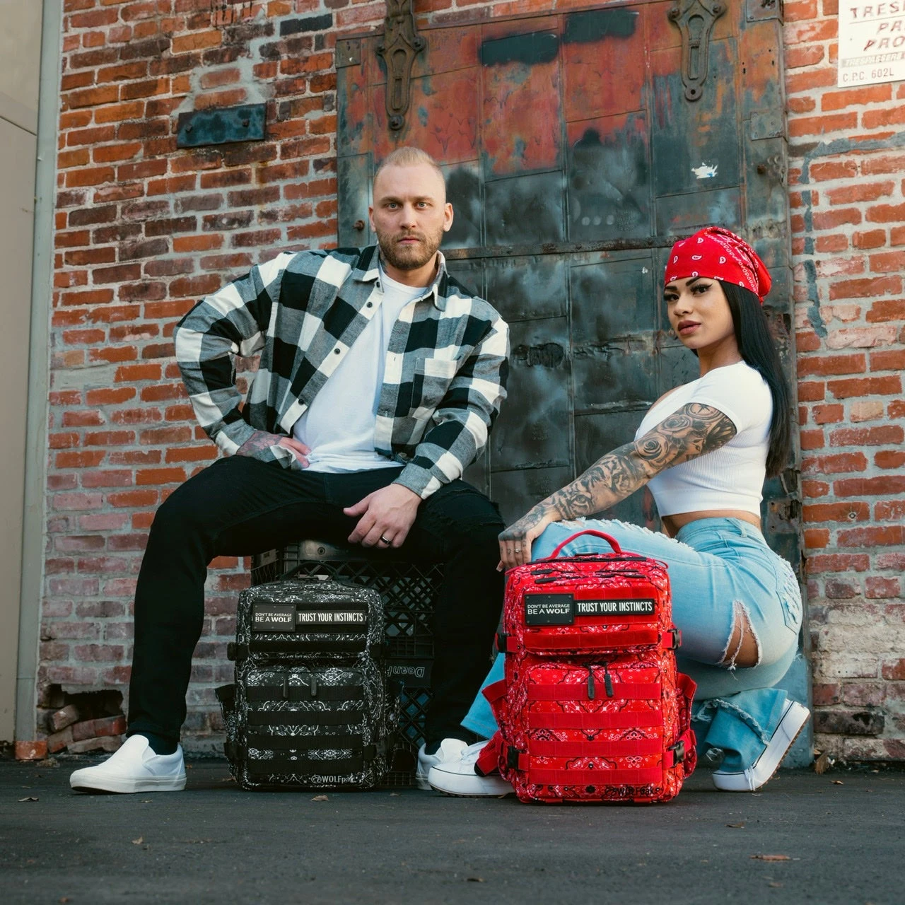 25L Backpack Black Bandana 6 25L Backpack Black Bandana - Image 4