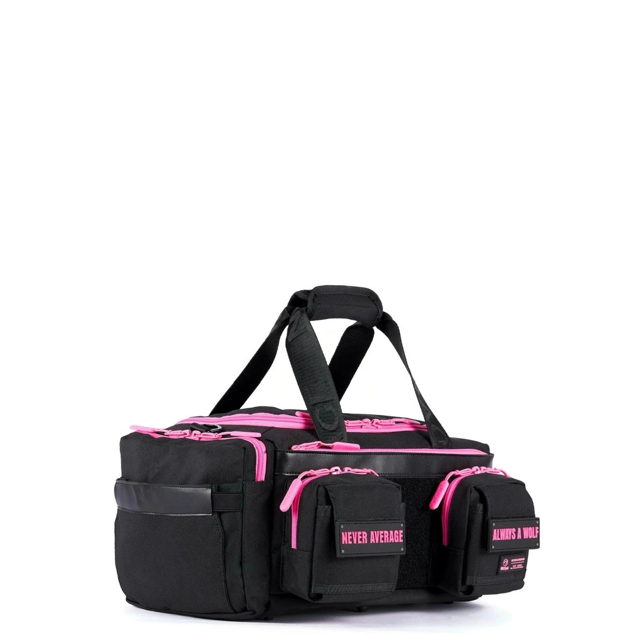 20L Mini Duffle Bag Black Neon Pink 4 20L Mini Duffle Bag Black Neon Pink - Image 2