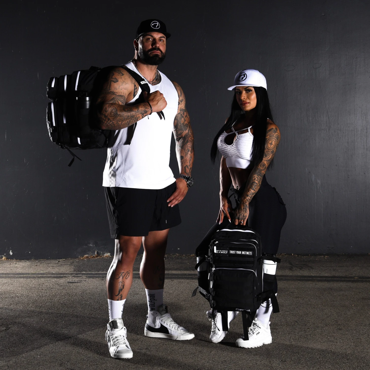 35L Backpack Alpha Black White Accents 6 35L Backpack Alpha Black White Accents - Image 4